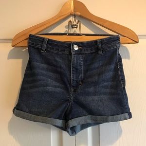 High Wasted Jean Shorts by Divided